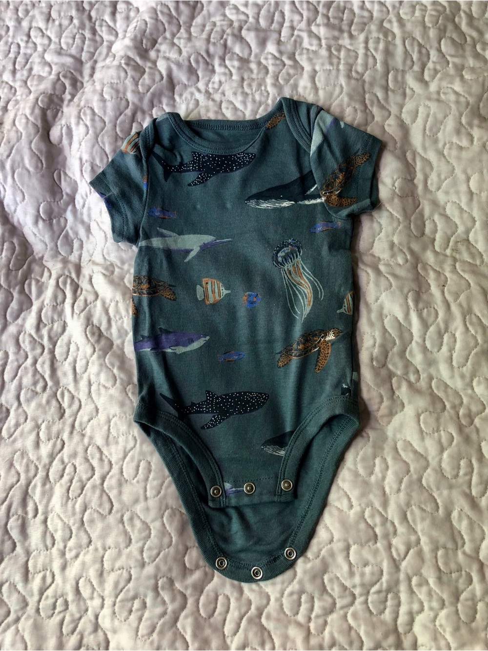 Carter's Ocean Animal Print One-Piece Bodysuit